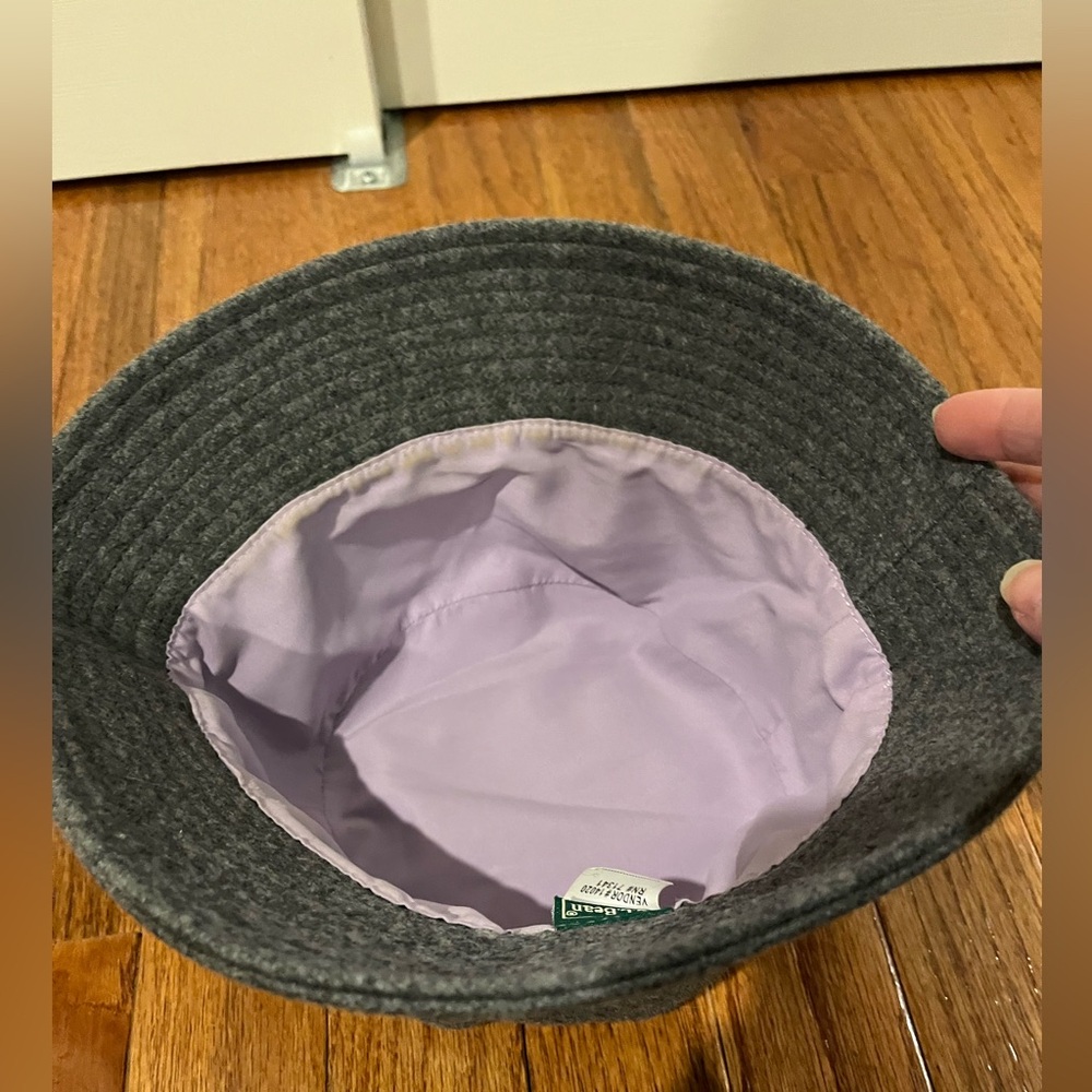 L.L. Bean grey wool bucket hat - Picture 6 of 7